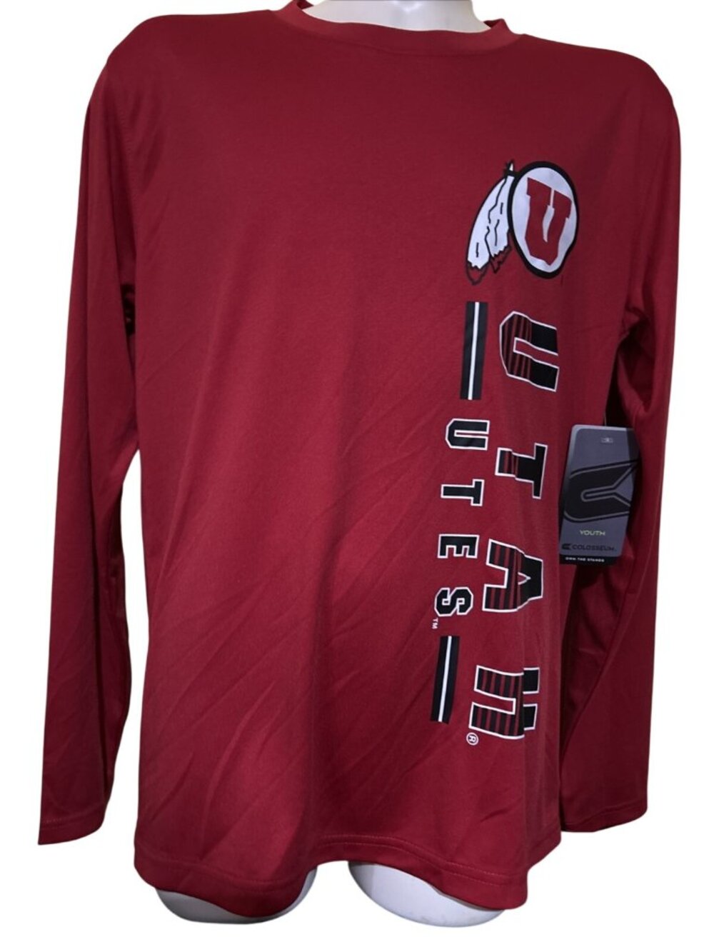 NEW Utah Utes Colosseum Athletics Performance Shirt Youth M 12-14